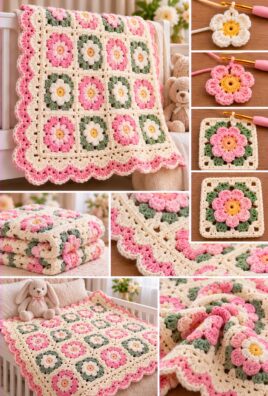 Baby Crochet Receiving Blanket