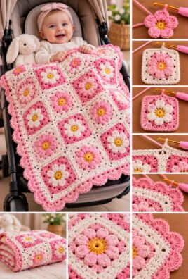 Baby Crochet Stroller Blanket