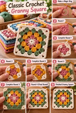 Classic Crochet Granny Square