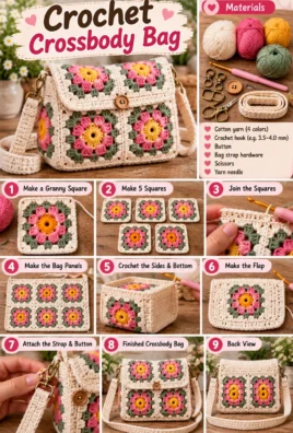 Crochet Crossbody Bag