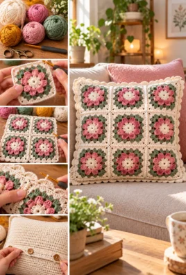 Crochet Decorative Pillow
