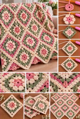 Crochet Diamond Motif Pattern