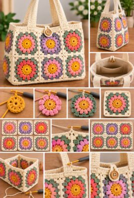 Crochet Granny Square Bag