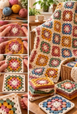 Crochet Granny Square Pattern