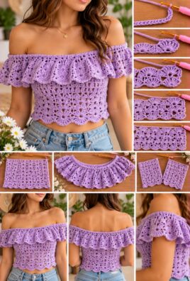 Crochet Off-Shoulder Top