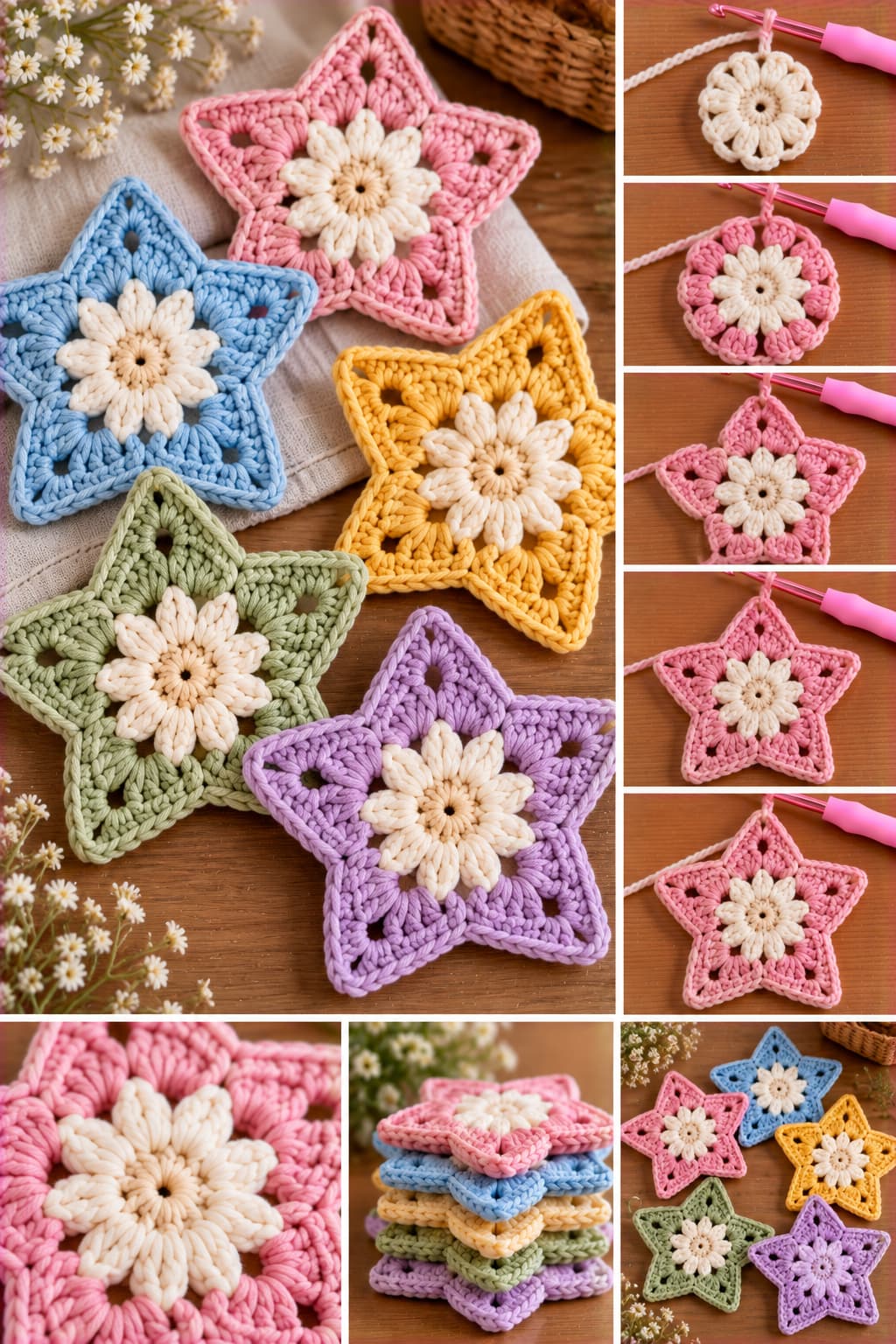 Crochet Star Motif Pattern