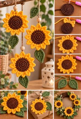 Crochet Sunflower Decoration