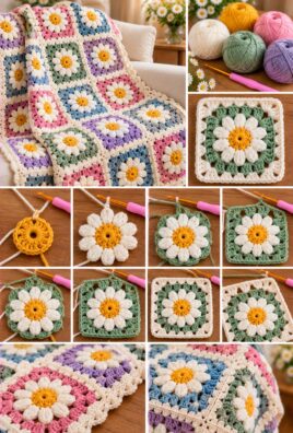 Daisy Granny Square Crochet