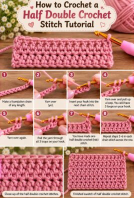 How to Crochet a Half Double Crochet Stitch